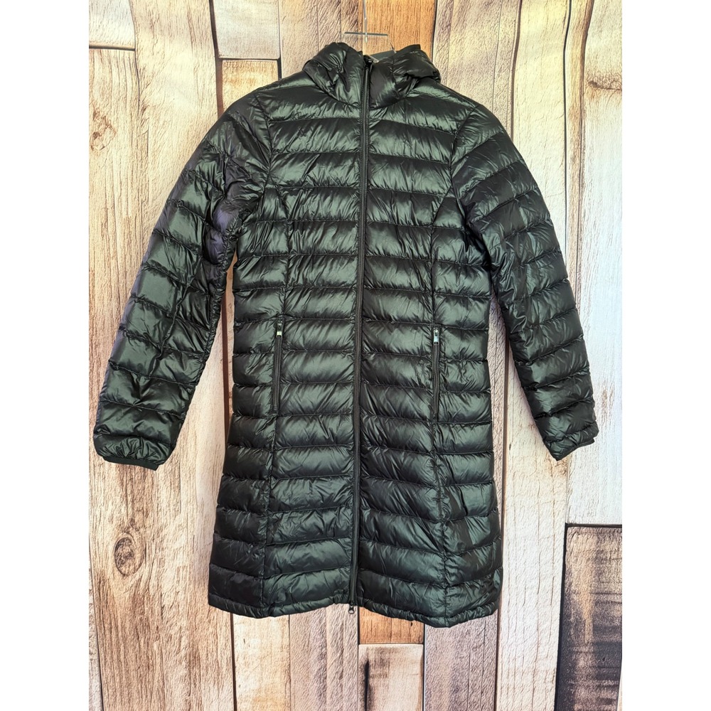 Babaton The Foundation Puffer Long Down Coat Minimalist 700+ Fill Black Size XS